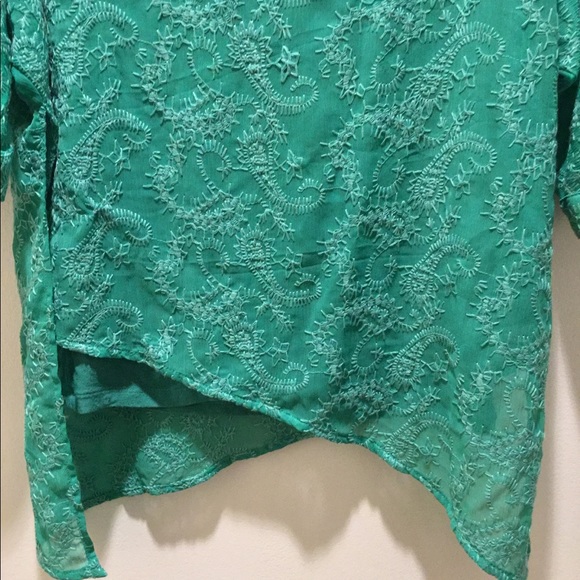 Democracy Turquoise Top - Picture 2 of 5